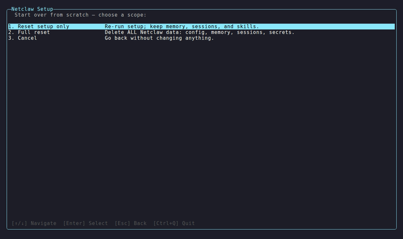 Start-over scope chooser